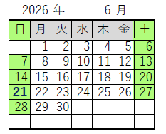 カレンダー画像